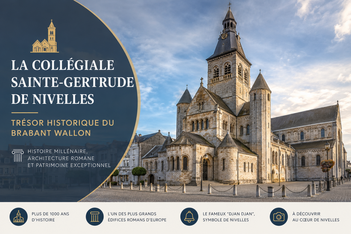 La Collégiale Sainte-Gertrude de Nivelles : le joyau roman du Brabant wallon